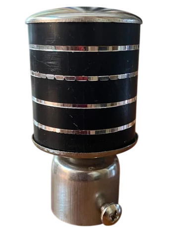 Black Silver Stainless Steel Curtain Finials - Design: Modern