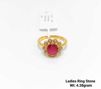 92%  Gold Ladies Ring Stone