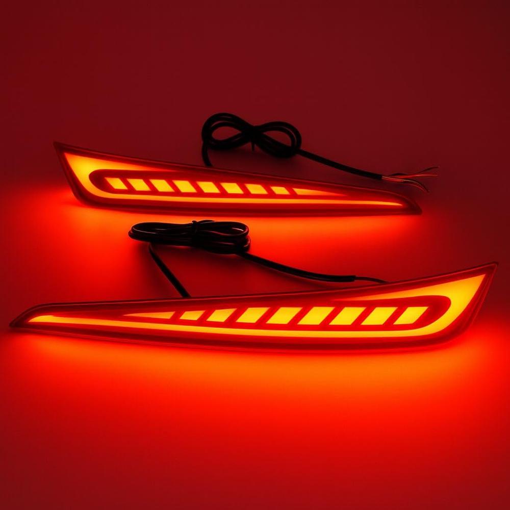 K D LED Bumper Reflector Lights for Hyundai I 20 Type 3 Left & Right Side 2020-2023