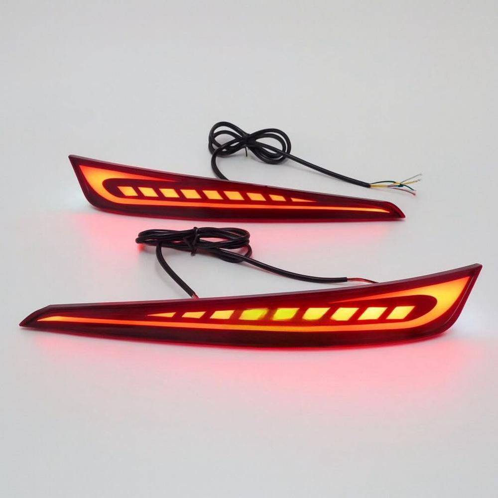 K D LED Bumper Reflector Lights for Hyundai I 20 Type 3 Left & Right Side 2020-2023
