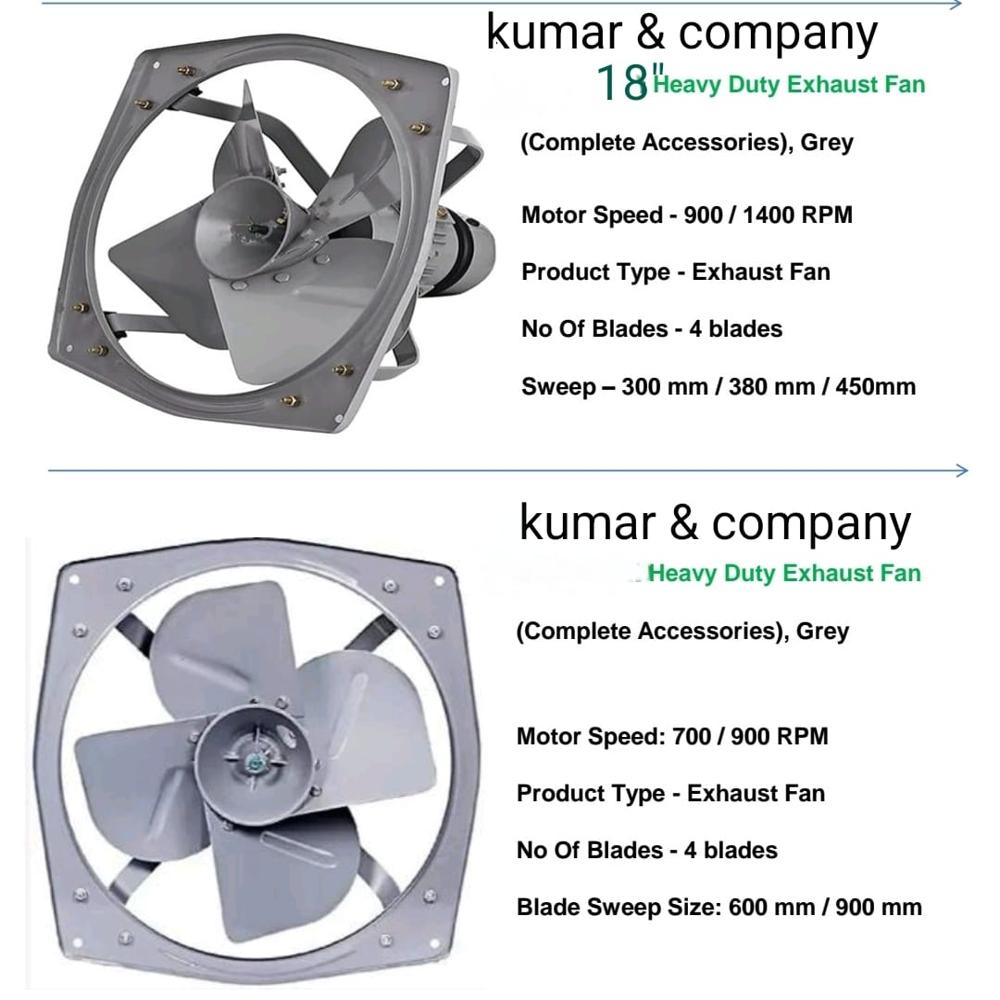Heavy duty exhaust fan