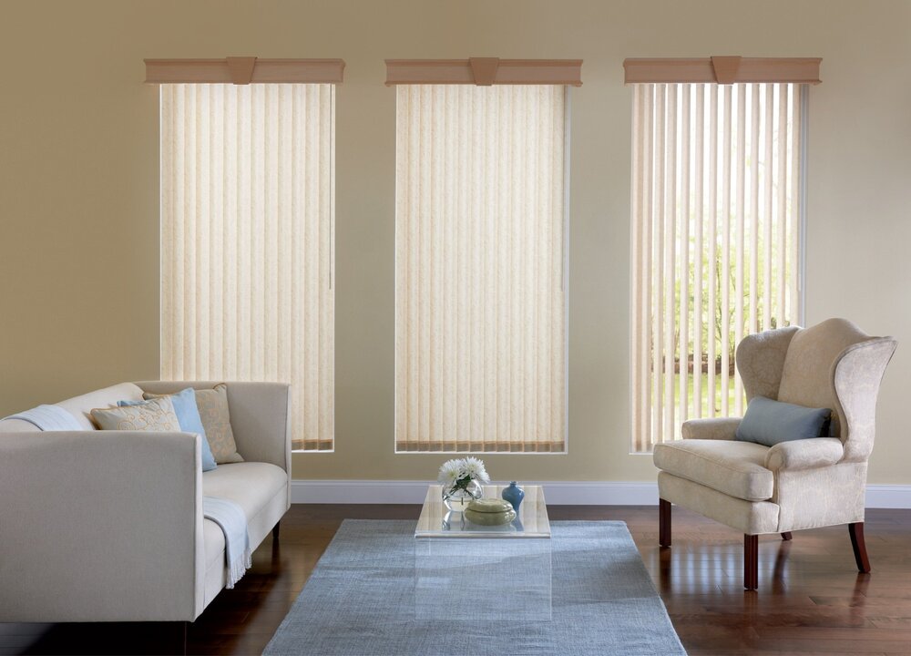 Vertical Blinds - Color: White