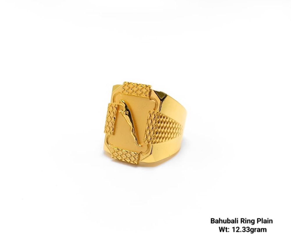 92% New Design Gold Balaji Ring Plain