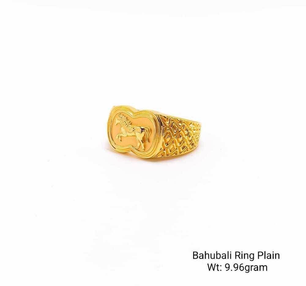 92% New Design Gold Balaji Ring Plain