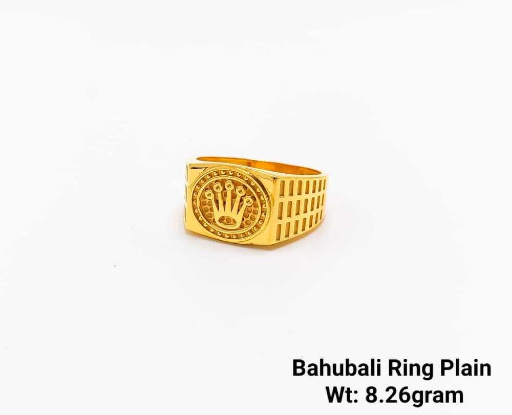 92% New Design Gold Balaji Ring Plain