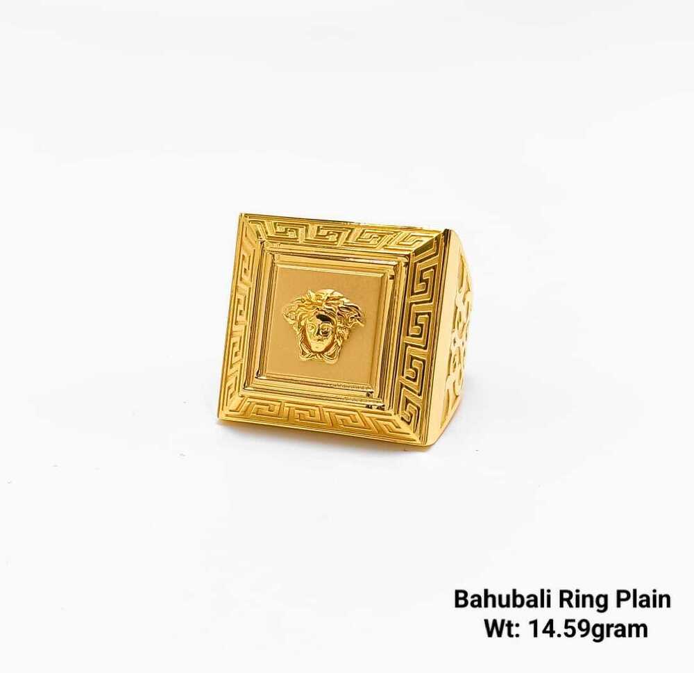 92% New Design Gold Balaji Ring Plain
