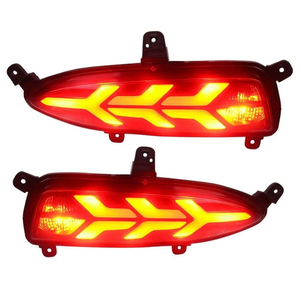 K D LED Bumper Reflector Lights for Hyundai I 20 Type 2 Left & Right Side 2018-2020