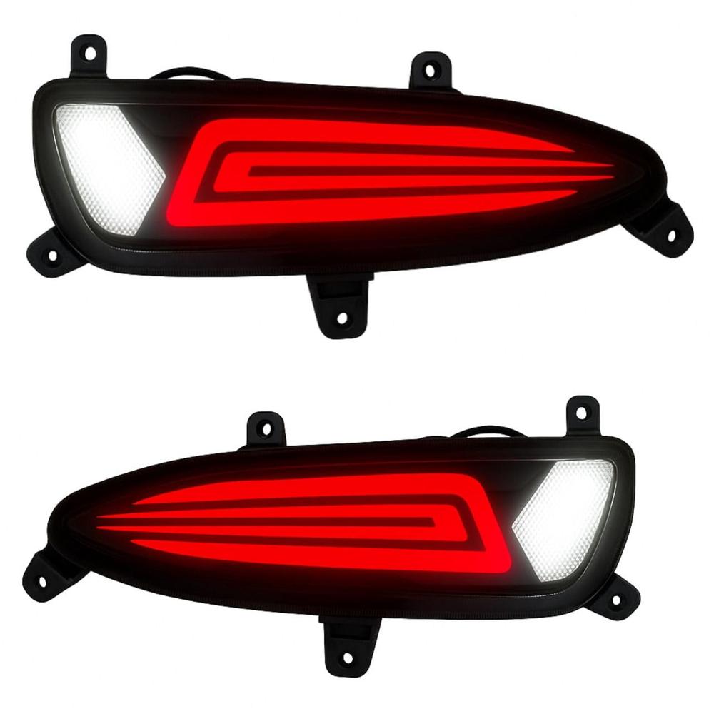 K D Led Bumper Reflector Lights For Hyundai I 20 Type 2 Left & Right Side 2018-2020