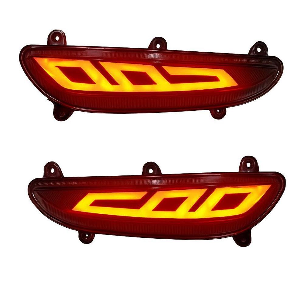 K D LED Bumper Reflector Lights for Hyundai I 20 Type 1 Left & Right Side 2015-2017