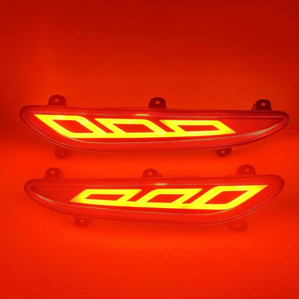K D LED Bumper Reflector Lights for Hyundai I 20 Type 1 Left & Right Side 2015-2017