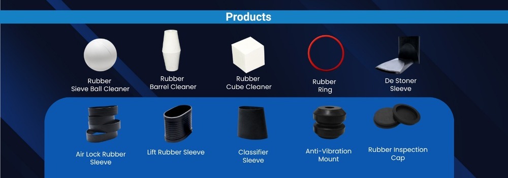 50mm Sieve Cleaning Rubber Ball For Flour, Rice, Grain and Seed Mills