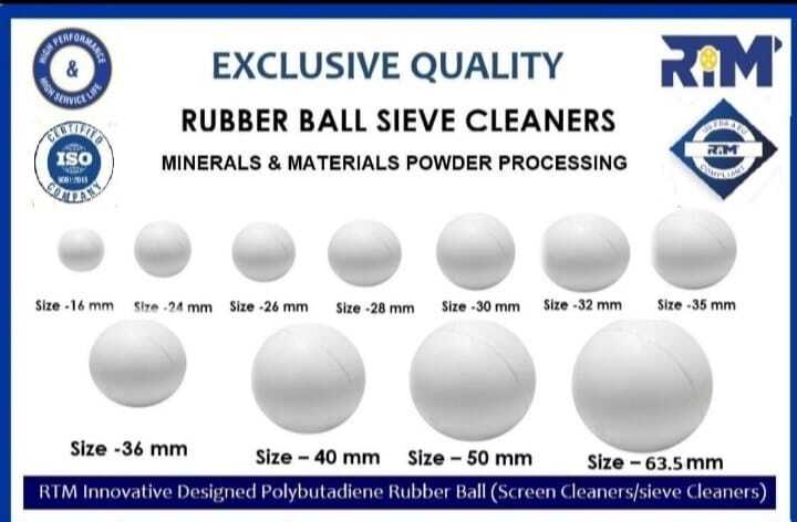 50mm Sieve Cleaning Rubber Ball For Flour, Rice, Grain and Seed Mills
