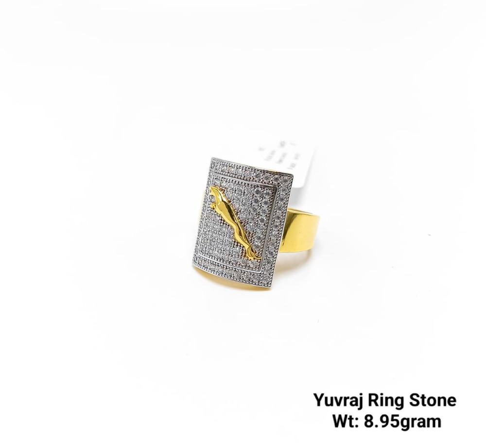 92% New Design Gold Yuvraj Ring Stone