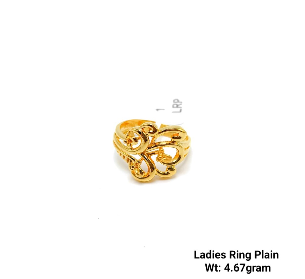 92% Gold Ladies Ring Plain