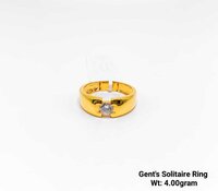 92% New Design Gold Gents Solitaire Ring