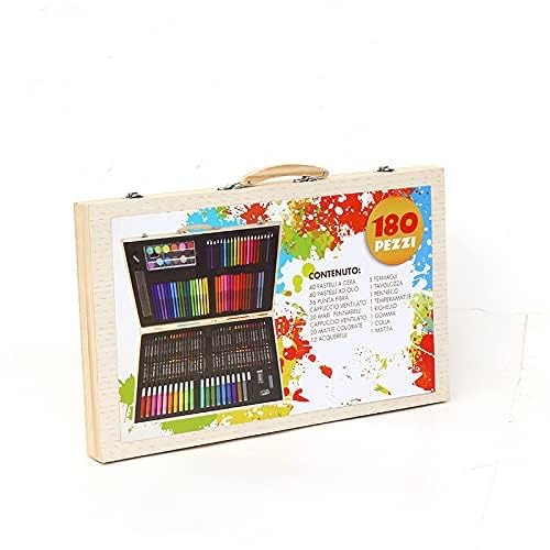 180 Pc Color Kit - Binding: Portable Carry Case With Snap Lock Clamshell Opening Dual Side Storage