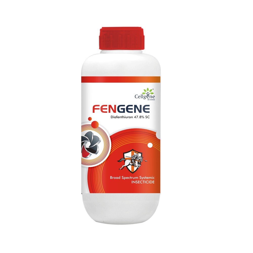 FENGENE Diafenthiuron 47.8% SC एक कृषि रसायन है जो कीट नियंत्रण के लिए उपयोग किया जाता है। इसमें 47.8% सक्रिय संघटक Diafenthiuron होता है जो प्रभावी कीटनाशक के रूप में कार्य करता है।