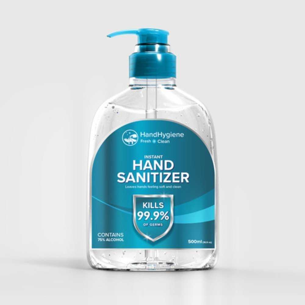 Hand Sanitizer Bottle Sticker