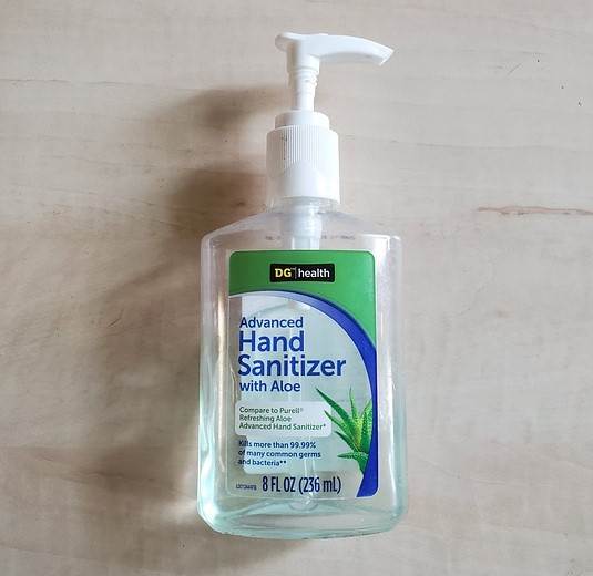 Hand Sanitizer Bottle Sticker