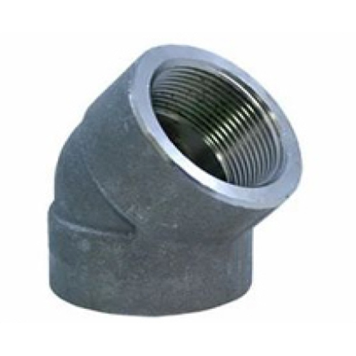 Stainless Steel Forged 45 Degree Threaded Elbow - Color: Different Available