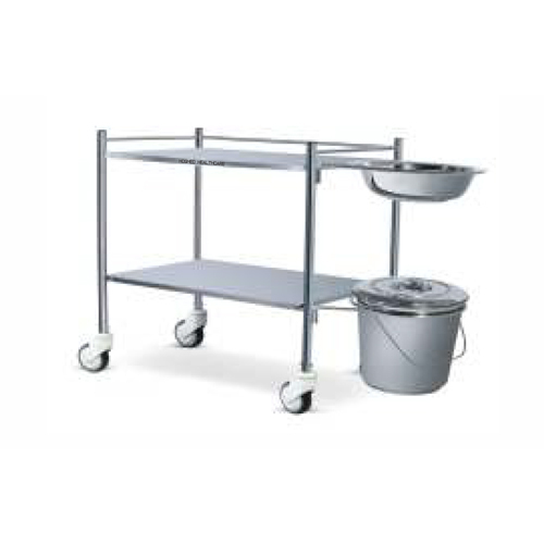Hhc-038 Stainless Steel Dressing Trolley - Color: Silver