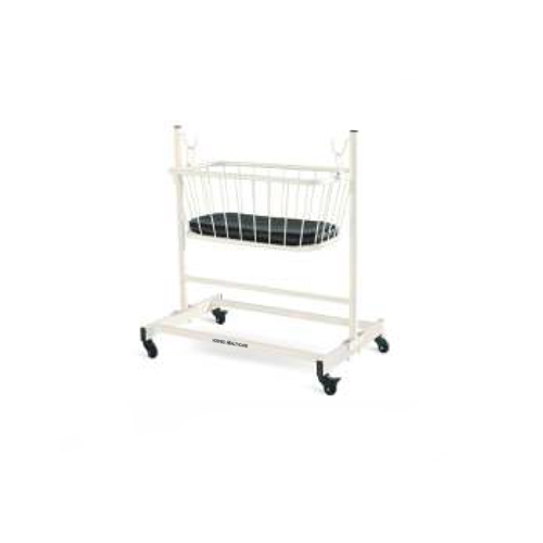 Hhc-057 Crib With Trolley With Mattress - Color: White