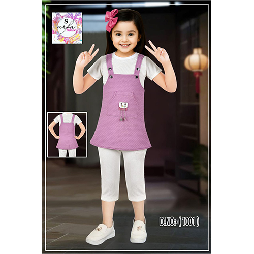 Girls Dungarees 10 Star With Leggings Pants - Season: Summer