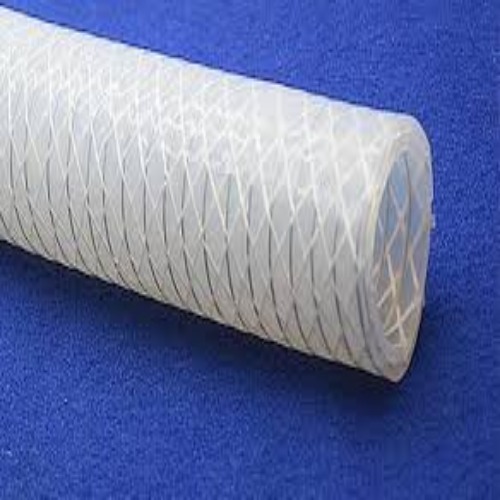 Silicone Polyester Braiding with SS Helical Wire Reinforced  Hose