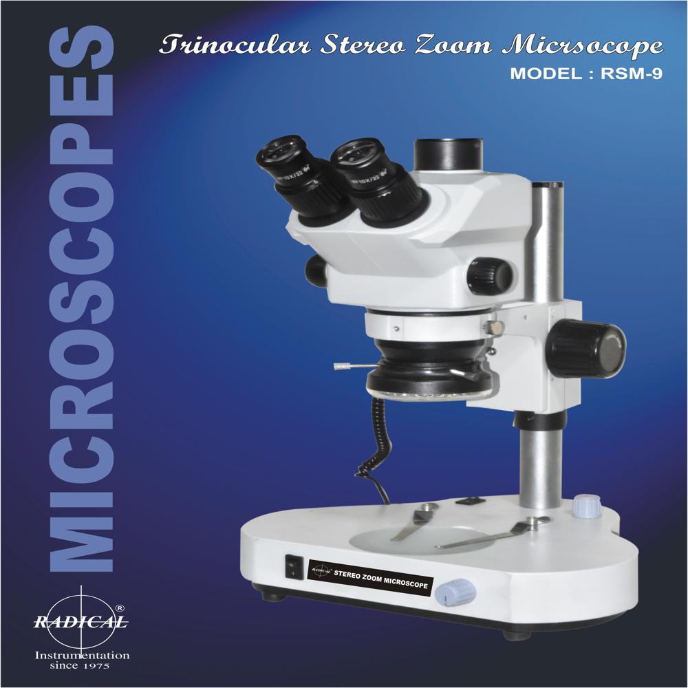Trinocular Stereo Zoom Microscope Rsm-9 - Application: Industry