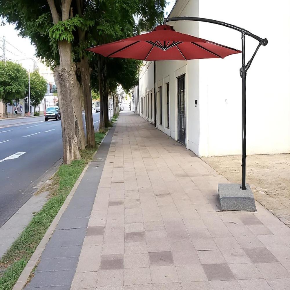 Side Pole Round Garden Umbrella