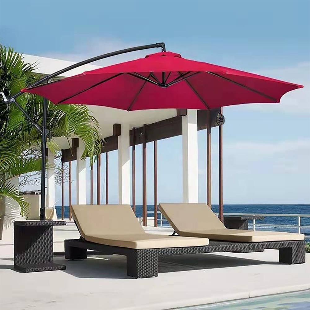 Side Pole Round Garden Umbrella