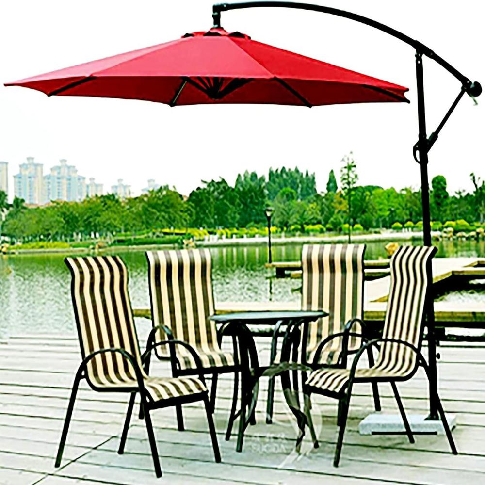 Side Pole Round Garden Umbrella
