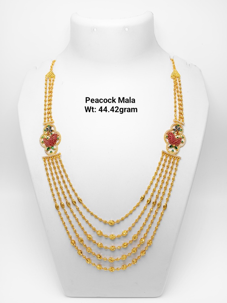 92% New Design Gold Peacock Mala