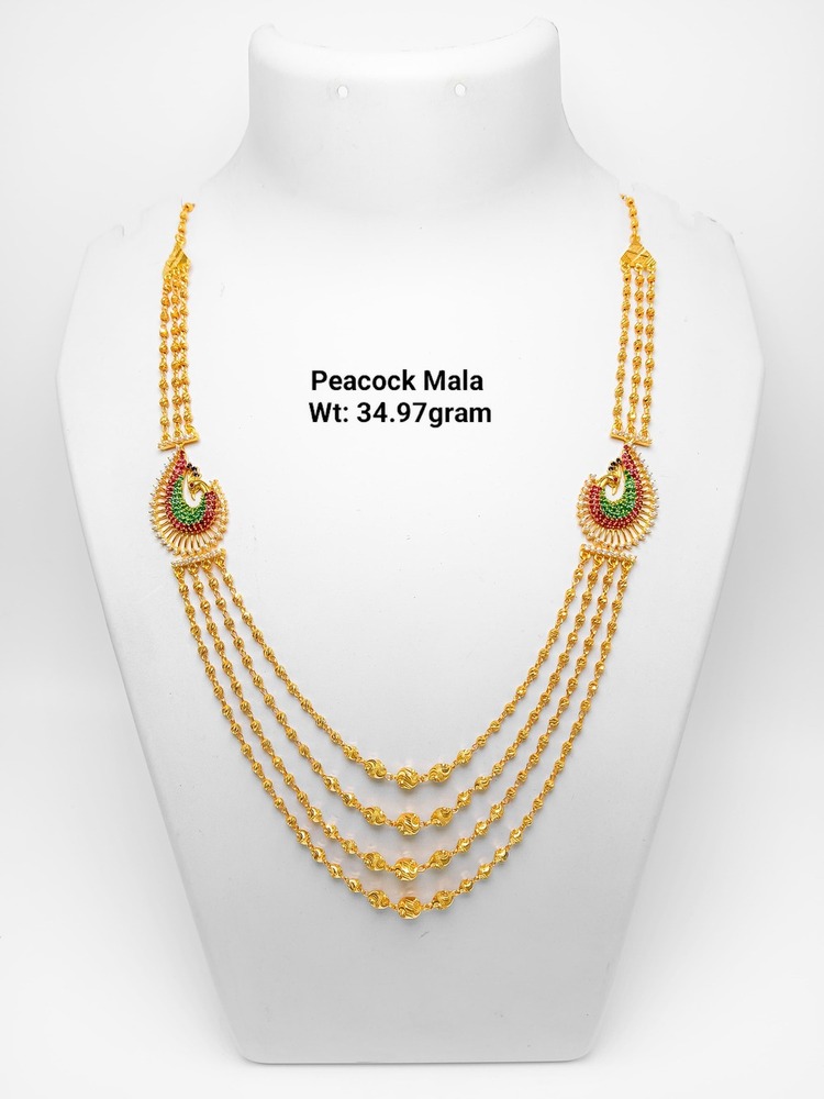 92% New Design Gold Peacock Mala