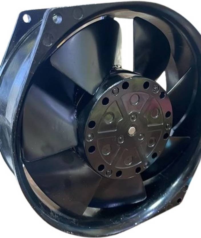 NISIKI NIS-17255HB2 230V-35W DC Brushless Air Cooling Fan 17255mm 2Pin Fan with Heat Sinks All in one Cooler Black Metal