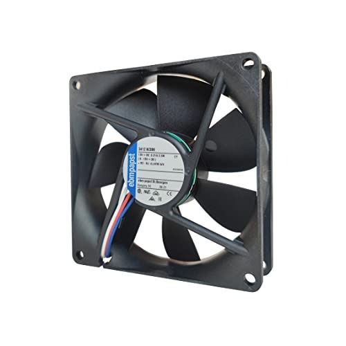 EBM PAPST 3412N/39H 12V DC 2.5W 0.21A 208mA 8025mm PLASTIC Axial Cooling Fan