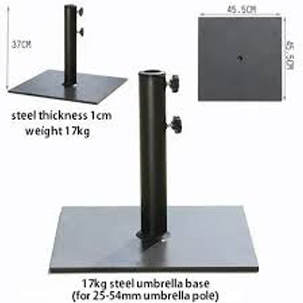 Black Umbrella Stand - Fabric Type: Metel