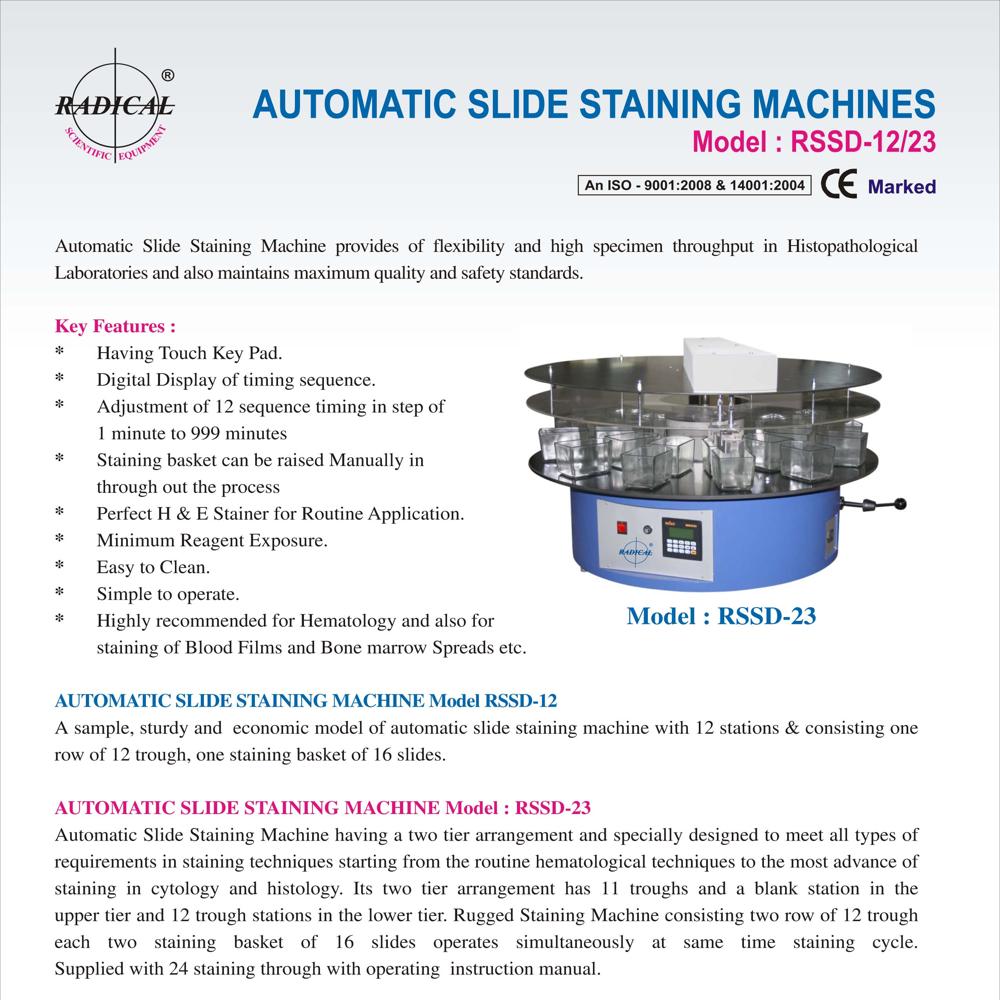 Slide Staining Machine RSSD-23
