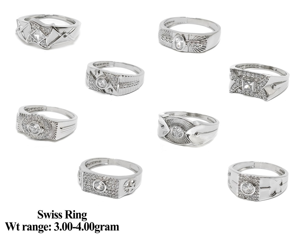 92.5 New Design Silver Swiss Ring
