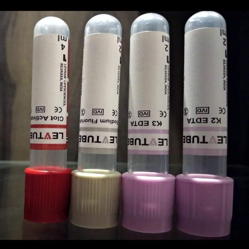 Vaccum Blood Collection Vials - Color: Transparent