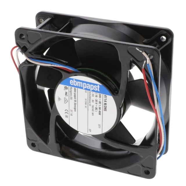 EBM PAPST 4114N/2H5 24V DC 1.9A 46W 8025mm Industrial Axial Cooling Fan