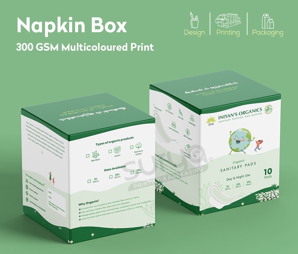 Diaper And Sanitary Pads Packing Box