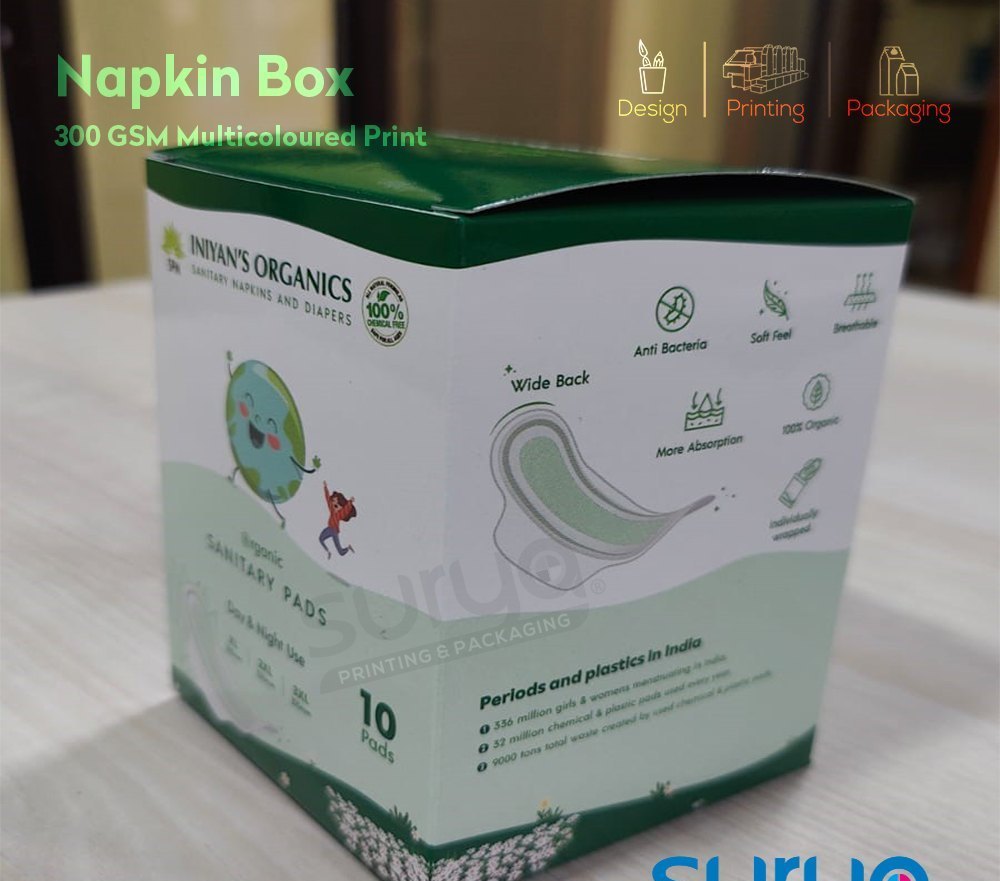 Diaper And Sanitary Pads Packing Box