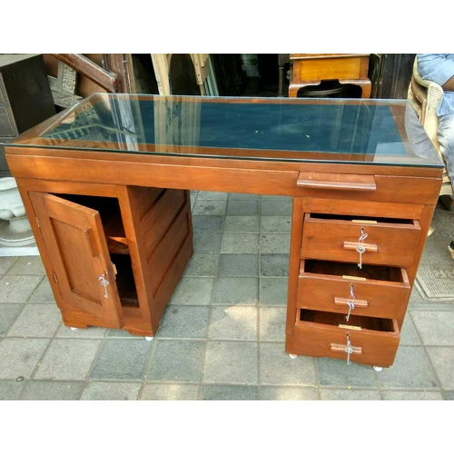 Teak Natural finish Office Table