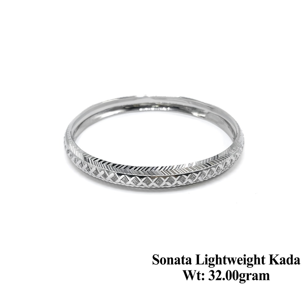 92.5 New Design Silver Sonata Lightweight Kada