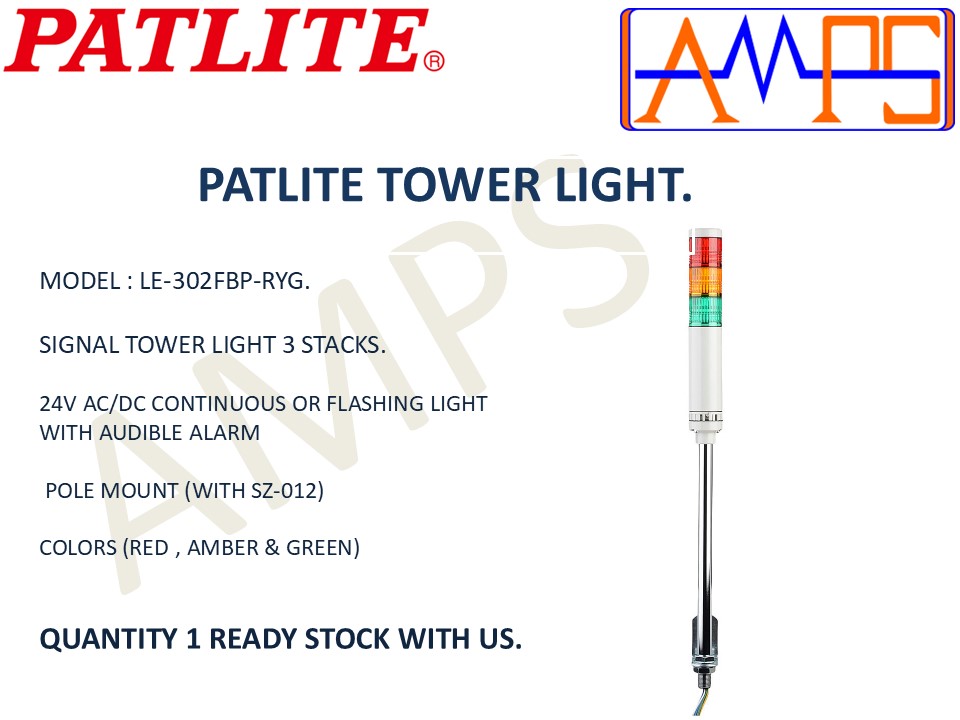 PATLITE MR4-302B-RYG Tower Light