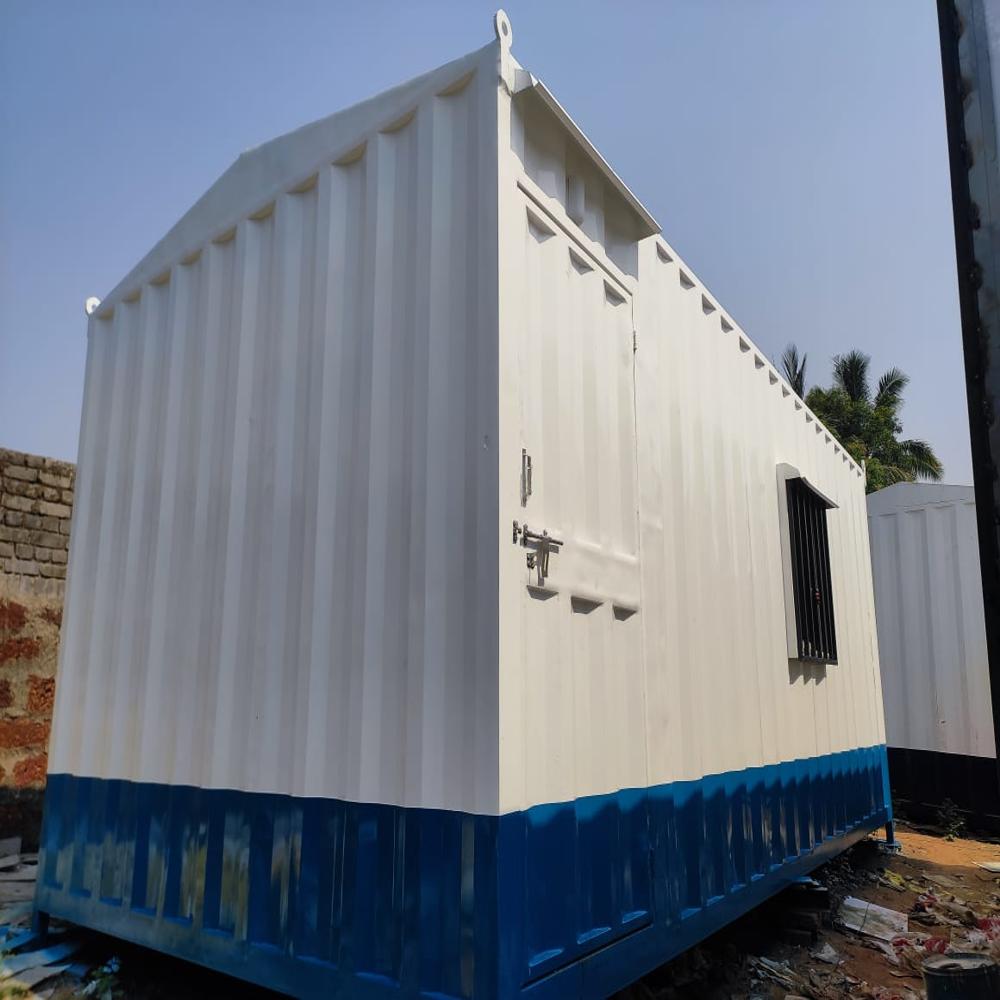 Modular Portable Office Cabin - Container Steel, 40x8 Feet, Custom Color Option | High Wind Resistance, Aluminum Sliding Windows, Ms Doors