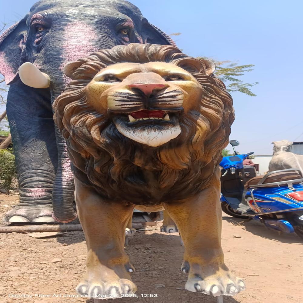 Fiberglass Tiger Statue - Color: 3*5*1.5
