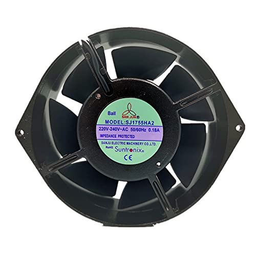 SUNTRONIX SJ1755HA2 220-240V AC 0.18A 50/60HZ 17255mm Industrial METAL Axial Cooling Fan