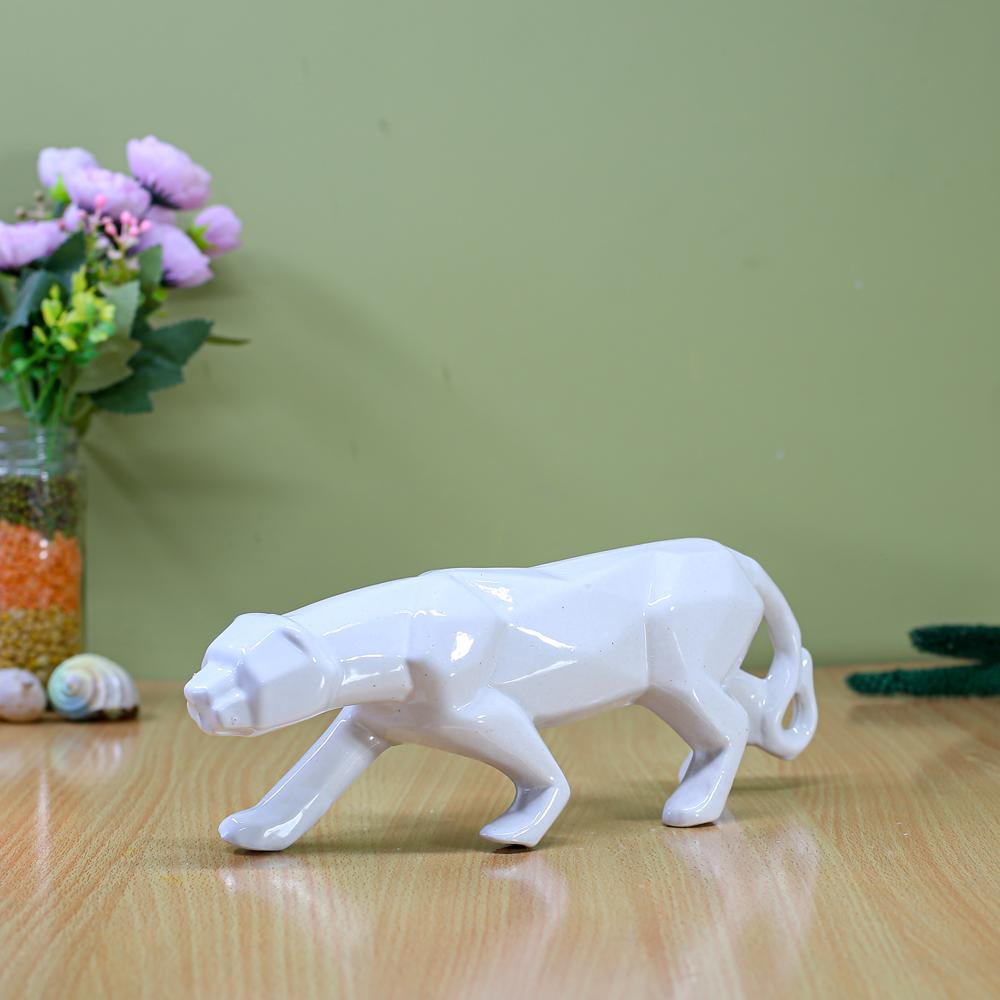 Ceramic White Panther